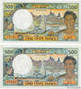 NEW CALEDONIA 500 Francs Lot NEW CALEDONIA 500 Francs Lot 1990 UNC- -
