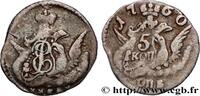 RUSSIA 5 Kopecks Élisabeth RUSSIA Saint-Petersbourg 1760 (13,07mm, 0,93g, 6h) -