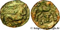 FRANCE Bronze aux sangliers affrontés AMBIANI (Area of Amiens) Amiens (80) c. 60-40 AC. (15,5mm, 2,07g, 11h) -