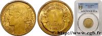 FRANCE 1 franc Morlon III REPUBLIC Paris 1937 (23mm, 4g, 6h) -