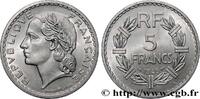 FRANCE 5 francs Lavrillier, aluminium PROVISIONAL GOVERNEMENT OF THE FRENCH REPUBLIC Beaumont-Le-Roger 1946 (31,04mm, 3,85g, 6h) -