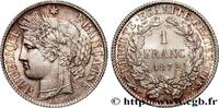 FRANCE 1 franc Cérès, IIIe République, petit A III REPUBLIC Paris 1872 (23,15mm, 5,00g, 6h) -