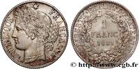 FRANCE 1 franc Cérès, Troisième République III REPUBLIC Paris 1881 (23mm, 5,00g, 6h) -