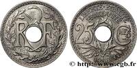 FRANCE 25 centimes Lindauer, Cmes souligné III REPUBLIC Paris 1916 (24,10mm, 4,97g, 6h) -