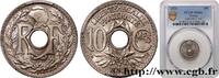 FRANCE 10 centimes Lindauer III REPUBLIC 1921 (21mm, 4g, 6h) -