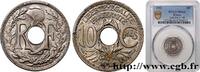 FRANCE 10 centimes Lindauer III REPUBLIC 1922 (21mm, 4g, 6h) -