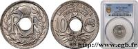 FRANCE 10 centimes Lindauer III REPUBLIC Poissy 1923 (21mm, 4g, 6h) -