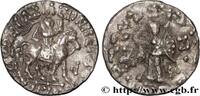 THE ORIENTAL WORLD (ARABO-BYZANTINE, CILICIA, ARME Drachme bilingue SCYTHIA - INDO-SCYTHIAN KINGDOM - AZES Pushkalavati c. 55-35 AC (15,5mm, 2,22g, 11h) -