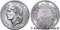 FRANCE 5 francs Lavrillier, aluminium PROVISIONAL GOVERNEMENT OF THE FRENCH REPUBLIC 1946 (31mm, 3,92g, h) -