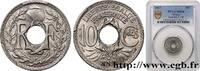 FRANCE 10 centimes Lindauer III REPUBLIC 1917 (21mm, 4g, 6h) -