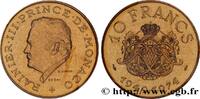 MONACO Essai de 10 Francs Rainier III 25e anniversaire de MONACO Paris 1974 (26mm, g, 6h) -