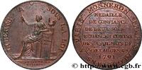 FRANCE Monneron de 2 sols à la Liberté REVOLUTION COINAGE / CONFIANCE (MONNAIES DE…) Birmingham, Soho 1791 (32mm, 19,52g, 6h) -