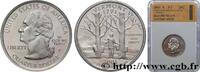 UNITED STATES OF AMERICA 1/4 Dollar Vermont - Silver Proof UNITED STATES OF AMERICA San Francisco 2001 (24,30mm, 6,25g, 6h) -