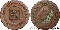GERMANY - KINGDOM OF WESTPHALIA - JÉRÔME NAPOLÉON 1 centime GERMANY - KINGDOM OF WESTPHALIA - JÉRÔME NAPOLÉON Cassel 1809 (18mm, 1,51g, 12h) -