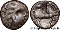FRANCE Denier à l’oiseau - revers à l’étrier EDUENS, ÆDUI (BIBRACTE, Area of the Mont-Beuvray) Autun (71) c. avant 52 AC. (12mm, 1,9g, 8h) -