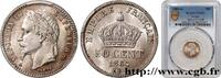 FRANCE 50 centimes Napoléon III, tête laurée SECOND EMPIRE Paris 1864 (18mm, 2,5g, 6h) -