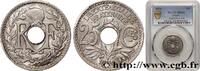 FRANCE 25 centimes Lindauer, Cmes souligné III REPUBLIC Paris 1916 (24,10mm, 5g, 6h) -