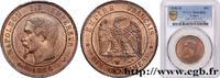 FRANCE Dix centimes Napoléon III, tête nue SECOND EMPIRE Lille 1856 (30mm, 10g, 6h) -