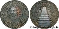 FRANCE Médaille, Troisième centenaire de Saint Gobain SCIENCES & SCIENTIFIQUES 1965 (91,5mm, 499,39g, 12h) -