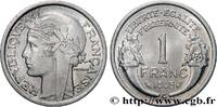 FRANCE 1 Franc Morlon, légère PROVISIONAL GOVERNEMENT OF THE FRENCH REPUBLIC Castelsarrasin 1945 (23mm, 1,26g, 6h) -