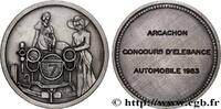 FRANCE Médaille, Concours d’élégance automobile AUTOMOBILES ET VOITURES - PILOTES ET INVENTIONS 1983 (68mm, 126,74g, 12h) -