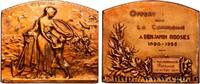FRANCE Plaque, Offert par la Compagnie à l’occasion du ce ASSURANCES 1919 (64,5mm, 151,25g, 12h) -