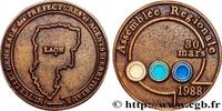 FRANCE Médaille, Assemblée Régionale, Mutuelle Générale d ASSURANCES 1988 (69,5mm, 107,37g, 12h) -