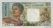 NEW CALEDONIA 20 Francs NEW CALEDONIA 20 Francs 1954 XF -