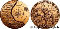 FRANCE Médaille, Bicentenaire du bureau des longitudes CINQUIÈME RÉPUBLIQUE 1995 (67,5mm, 215,80g, 12h) -