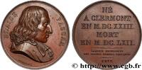 FRANCE Médaille, Blaise Pascal GALERIE MÉTALLIQUE DES GRANDS HOMMES FRANÇAIS 1817 (40,5mm, 35,57g, 12h) -