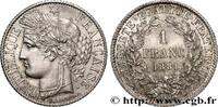 FRANCE 1 franc Cérès, Troisième République III REPUBLIC Paris 1881 (23mm, 5,00g, 6h) -