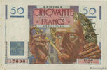 FRANCE 50 Francs LE VERRIER FRANCE 50 Francs LE VERRIER 1946 XF- -