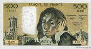FRANCE 500 Francs PASCAL FRANCE 500 Francs PASCAL 1984 UNC -