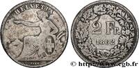 SWITZERLAND 2 Francs Helvetia SWITZERLAND Berne 1862 (27mm, 9,47g, 6h) -