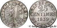 SWITZERLAND - REPUBLIC OF GENEVA 25 Centimes SWITZERLAND - REPUBLIC OF GENEVA 1839 (25mm, 3,97g, 6h) -