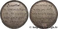 FRANCE Médaille, Élections pour l’Assemblée législative DEUXIÈME RÉPUBLIQUE 1849 (39,5mm, 16,52g, 12h) -