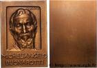 FRANCE Plaquette, Michel-Ange Buonarroti ARTISTES : MUSICIENS, PEINTRES, SCULPTEURS n.d. (90,5mm, 176,39g, 12h) -