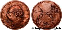 FRANCE Médaille, Roger Tetsu, Autoportrait, n°2 ARTISTES : MUSICIENS, PEINTRES, SCULPTEURS Monnaie de Paris 1981 (69,5mm, 233,26g, 12h) -