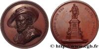 FRANCE Médaille, Souvenir des fêtes bisséculaires célébré ARTISTES : MUSICIENS, PEINTRES, SCULPTEURS Belgique, Anvers 1840 (67,5mm, 151,94g, 12h) -