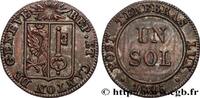 SWITZERLAND - REPUBLIC OF GENEVA 1 Sol SWITZERLAND - REPUBLIC OF GENEVA 1825 (17mm, 0,95g, 6h) -