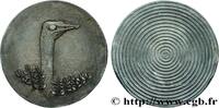 FRANCE Médaille animalière - Autruche, Épreuve de contrôl ANIMAUX n.d. (86,5mm, 482,15g, 12h) -