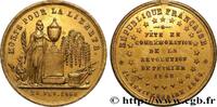 FRANCE Médaille, Premier anniversaire de la République, M DEUXIÈME RÉPUBLIQUE 1849 (29mm, 11,31g, 12h) -