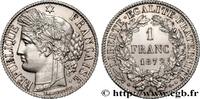 FRANCE 1 franc Cérès, IIIe République, petit A III REPUBLIC Paris 1872 (23,15mm, 4,97g, 6h) -