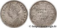 BRITISH INDIA 2 Annas Victoria BRITISH INDIA Bombay 1889 (15,3mm, 1,45g, 12h) -