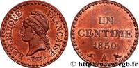 FRANCE Un centime Dupré, IIe République II REPUBLIC Paris 1850 (18mm, 2,00g, 6h) -