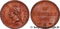 FRANCE Un centime Dupré, IIe République II REPUBLIC Paris 1851 (18mm, 2,01g, 6h) -