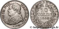 VATICAN AND PAPAL STATES 10 Soldi (50 Centesimi) Pie IX an XXII VATICAN AND PAPAL STATES Rome 1868 (18,5mm, 2,47g, 6h) -