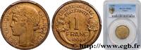 FRANCE 1 franc Morlon III REPUBLIC Paris 1935 (23mm, 4g, 6h) -