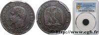 FRANCE Un centime Napoléon III, tête nue SECOND EMPIRE Lyon 1856 (15mm, 1g, 6h) -