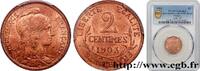 FRANCE 2 centimes Daniel-Dupuis III REPUBLIC Paris 1903 (20mm, 2g, 6h) -